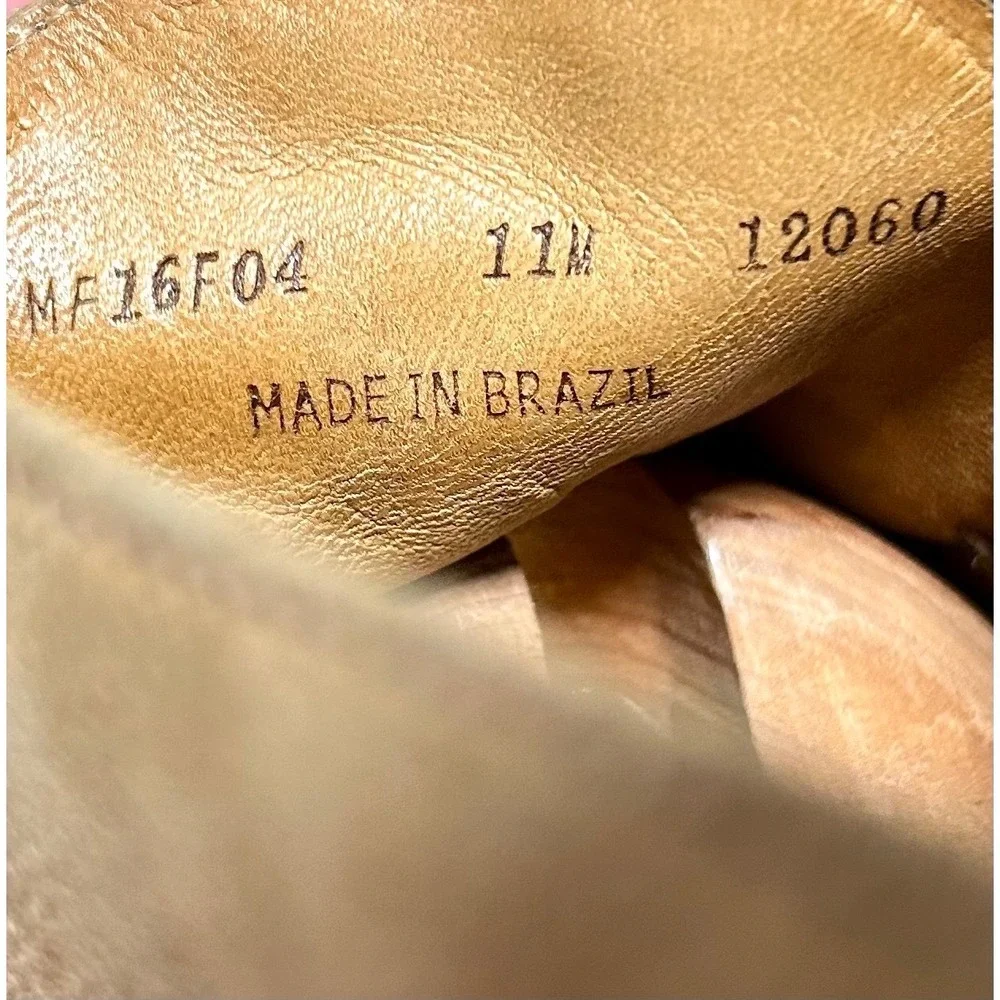 Peter Millar Mens MF16F04 Tan Suede Chukka Boots Size 11M Brazil